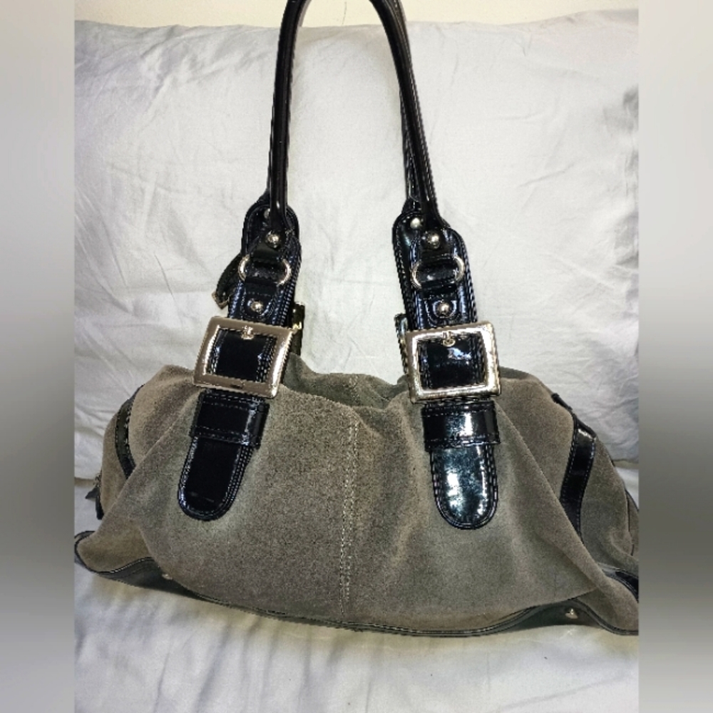 Adrienne Vittadini Suede Shoulder Bag